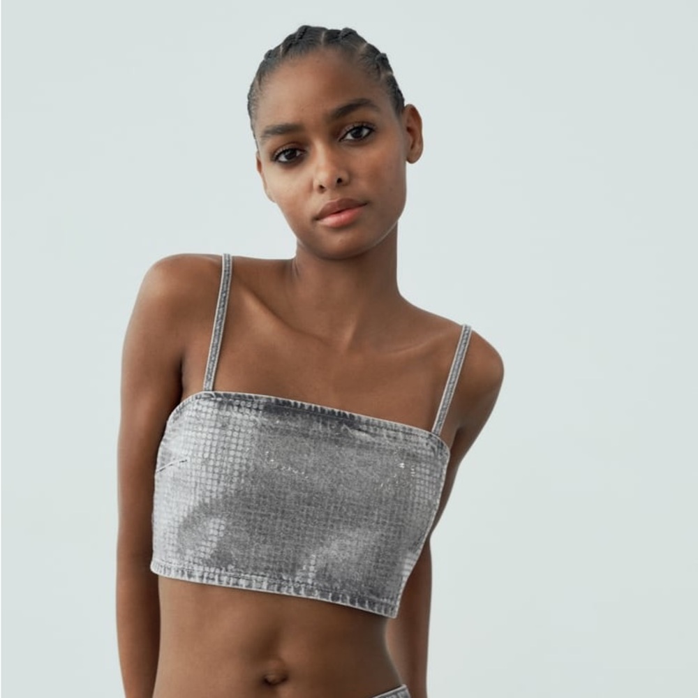 ZARA Bloggers Fav Sequin Top - Price Firm